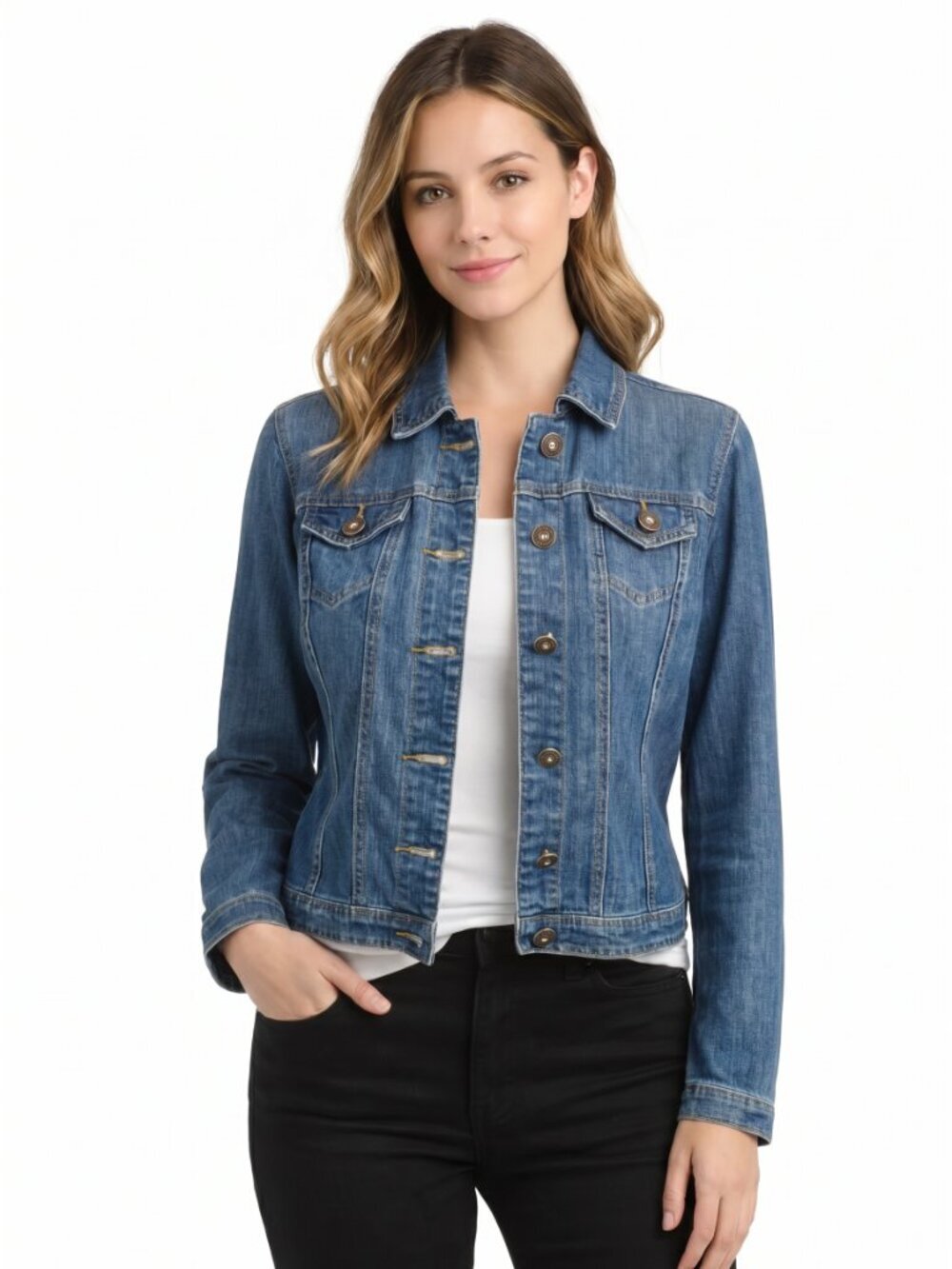 ROOTS JEANS WOMENS  DENIM JACKET ( X SMALL)